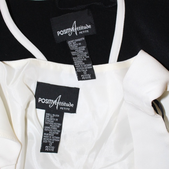 Bundle Positive Attitude, Yellow Blazer, top & black ivory jacket, top & pants - Picture 12 of 16